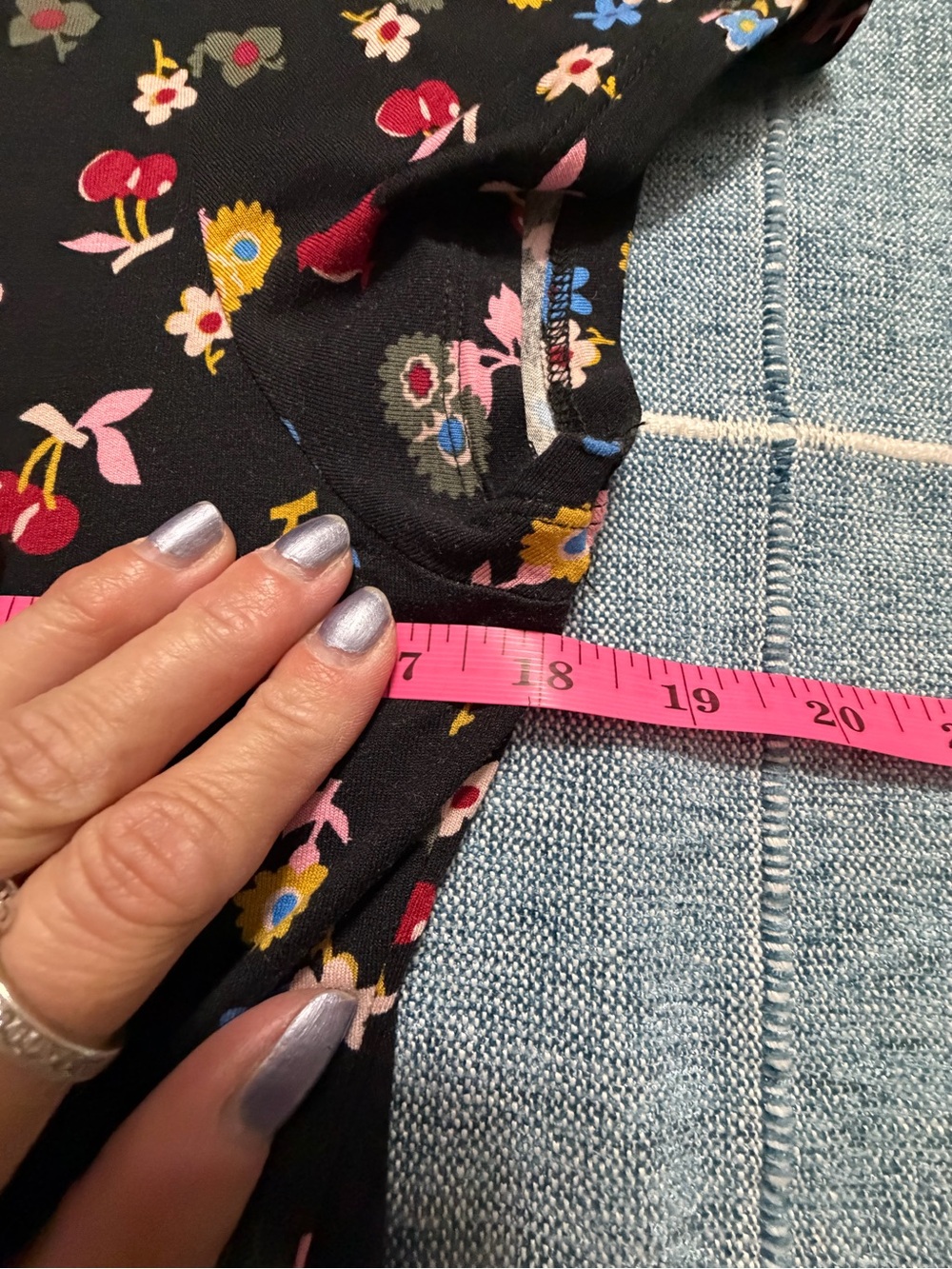 Boden Jersey Midi Dress- Black Floral - Picture 6 of 8